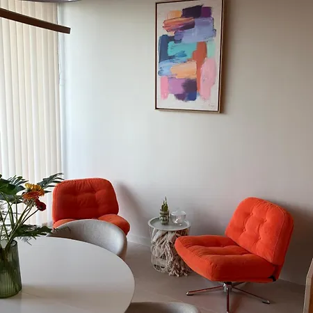 Sealove Romantisch Rooftopduplex Aan Zee شقة